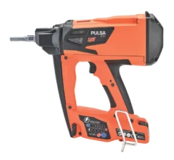 Spit Pulsa 27E 27mm 3.7V 1 X 2.5Ah Li-Ion Brushless Concrete/Steel Cordless Gas Nail Gun 12 Spit Pulsa 27E 27mm 3.7V 1 X 2.5Ah Li-Ion Brushless Concrete/Steel Cordless Gas Nail Gun -Premium Tools 127PJ A2