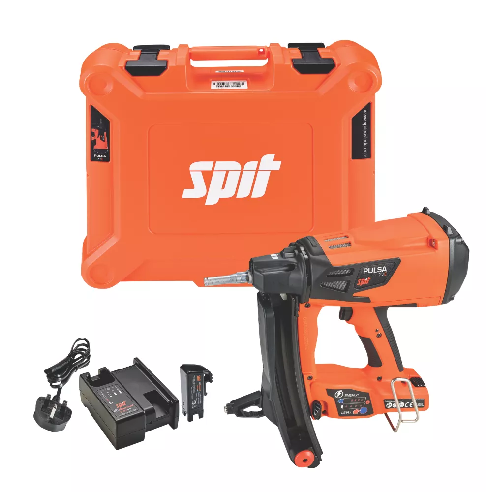 Spit Pulsa 27E 27mm 3.7V 1 X 2.5Ah Li-Ion Brushless Concrete/Steel Cordless Gas Nail Gun 3 Spit Pulsa 27E 27mm 3.7V 1 X 2.5Ah Li-Ion Brushless Concrete/Steel Cordless Gas Nail Gun