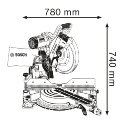 Bosch GCM 12 GDL 305mm Electric Double-Bevel Sliding Mitre Saw 240V -Premium Tools 18091 A6