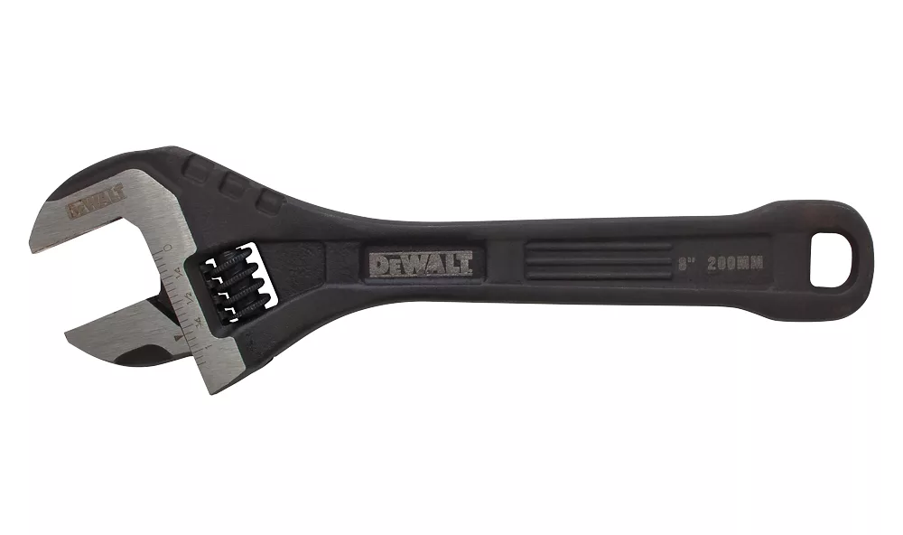 DeWalt Adjustable Wrench 8" 4 DeWalt Adjustable Wrench 8" - Image 2