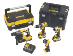 DeWalt DCK456M3T-GB 18V 3 X 4.0Ah Li-Ion XR Brushless Cordless 4-Piece Power Tool Kit