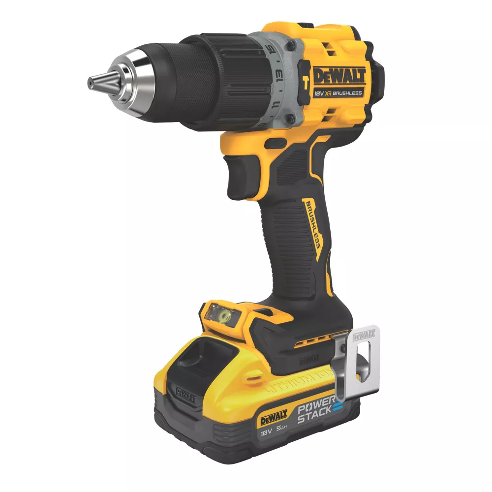 DeWalt DCD805H2T-GB 18V 2 X 5.0Ah Li-Ion PowerStack Brushless Cordless Combi Drill 4 DeWalt DCD805H2T-GB 18V 2 X 5.0Ah Li-Ion PowerStack Brushless Cordless Combi Drill - Image 2