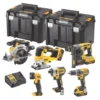 DeWalt DCK690P3T-GB 18V 3 X 5.0Ah Li-Ion XR Brushless Cordless 6-Piece Power Tool Kit