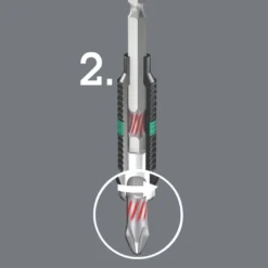Wera Bit-Check 1/4" Hex Shank PZ BiTorsion Extra-Hard Screwdriver Bit Set 10 Pieces -Premium Tools 234FP A5