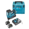 Refurb Makita DBN600RTJ 64mm 18V 2 X 5.0Ah Li-Ion LXT Second Fix Cordless Nail Gun 2 Refurb Makita DBN600RTJ 64mm 18V 2 X 5.0Ah Li-Ion LXT Second Fix Cordless Nail Gun -Premium Tools 263FT P