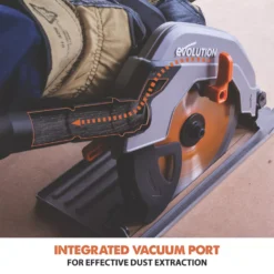 Evolution R165CCSL 1200W 165mm Electric Multi-Material Circular Saw 220-240V -Premium Tools 266FX A7