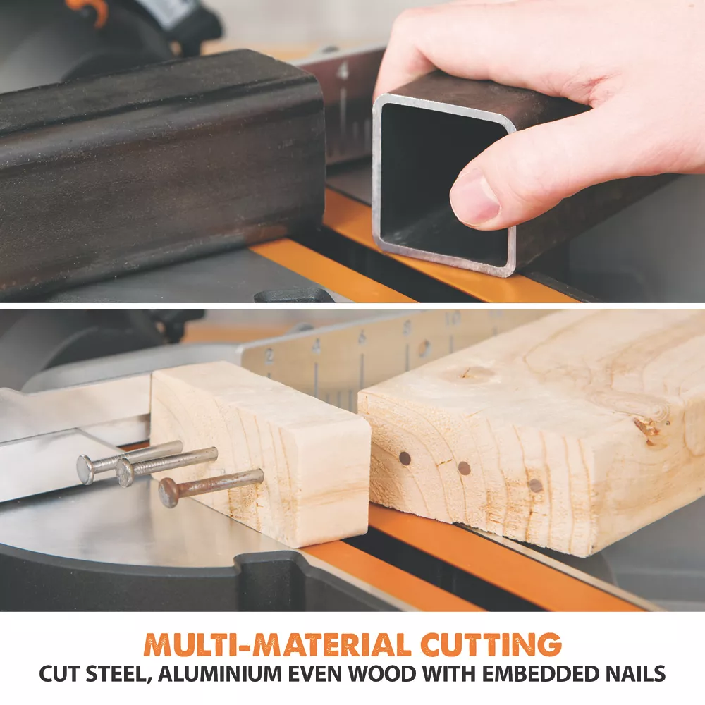 Evolution R210SMS 210mm Electric Single-Bevel Sliding Multi Material Sliding Mitre Saw 220-240V 4 Evolution R210SMS 210mm Electric Single-Bevel Sliding Multi Material Sliding Mitre Saw 220-240V - Image 2