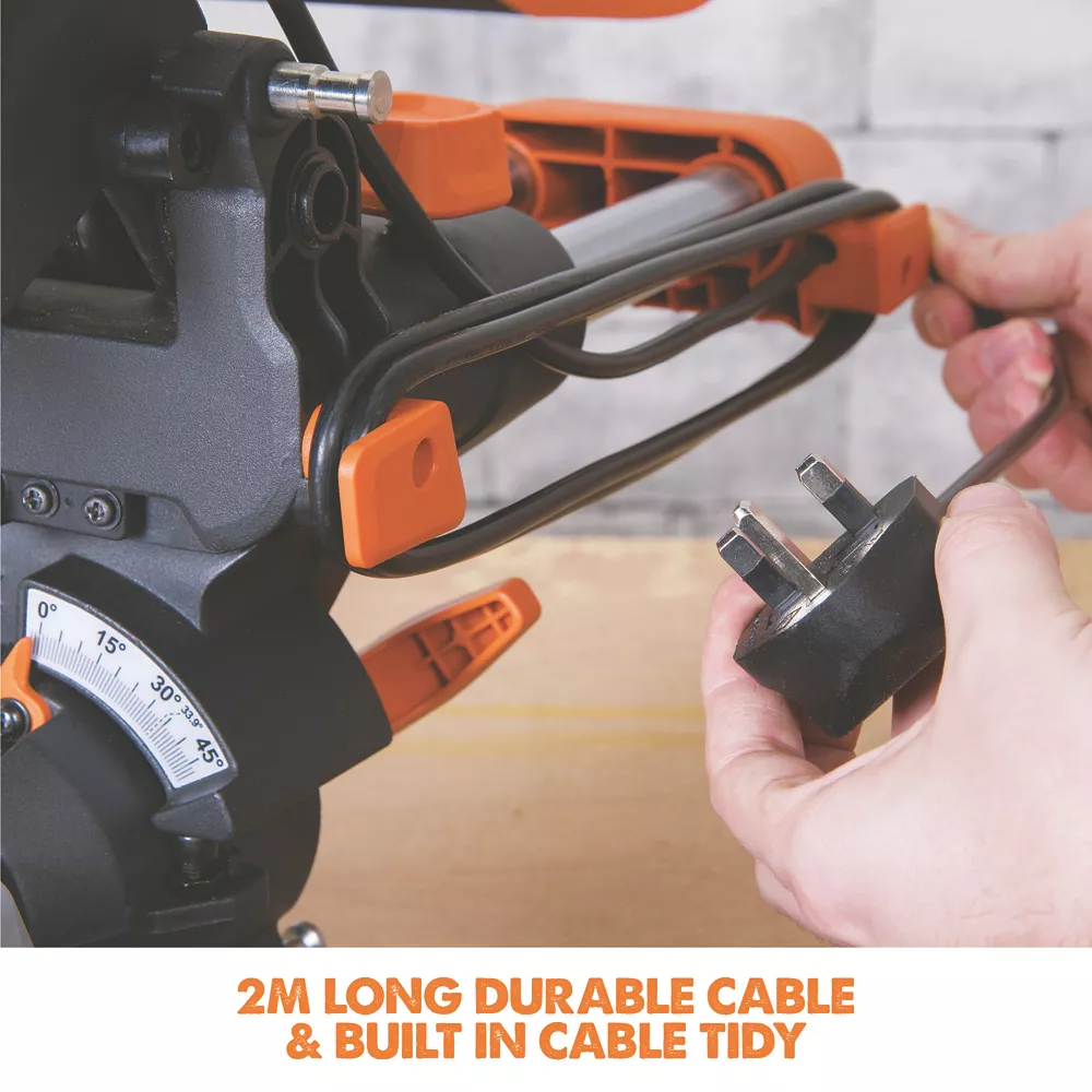 Evolution R210SMS 210mm Electric Single-Bevel Sliding Multi Material Sliding Mitre Saw 220-240V 8 Evolution R210SMS 210mm Electric Single-Bevel Sliding Multi Material Sliding Mitre Saw 220-240V - Image 6