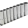 Magnusson 3/8" Drive Deep Socket Rail 8 Pieces -Premium Tools 3214V P