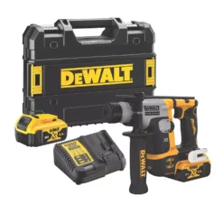 DeWalt DCH172P2-GB 2.3kg 18V 2 X 5.0Ah Li-Ion XR Brushless Cordless Ultra-Compact SDS Plus Drill -Premium Tools 328XK A2