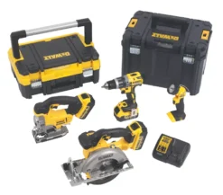 DeWalt DCK457M3T-GB 18V 3 X 4.0Ah Li-Ion XR Cordless 4-Piece Power Tool Kit