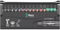 Wera Bit-Check 1/4" Hex Shank Mixed Impaktor TriTorsion Screwdriver Bit Set 30 Pieces -Premium Tools 353FP A2
