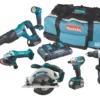Makita DLX6117TX1 18V 3 X 5.0Ah Li-Ion LXT Cordless 6-Piece Kit -Premium Tools 353PV P