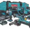 Makita DLX6100PX1 18V 3 X 3.0Ah Li-Ion LXT Cordless 6 Piece Kit -Premium Tools 355JJ P