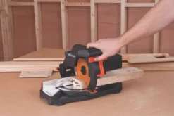 Evolution R210CMS 210mm Electric Single-Bevel Multi Material Compound Mitre Saw 110V -Premium Tools 4235P A5