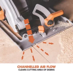 Evolution R165CCSL 1200W 165mm Electric Multi-Material Circular Saw 110V -Premium Tools 504FX A6