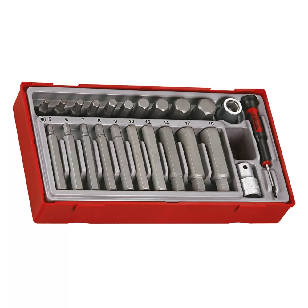 Teng Tools TTHEX23 Metric 1/2" Drive Hex Bit Set 23 Pieces 4 Teng Tools TTHEX23 Metric 1/2" Drive Hex Bit Set 23 Pieces - Image 2