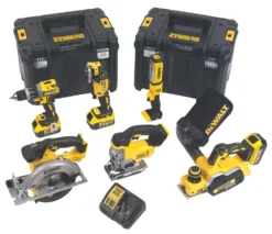 DeWalt DCK655P3T-GB 18V 3 X 5.0Ah Li-Ion XR Cordless 6-Piece Power Tool Kit