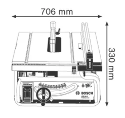 Bosch GTS10J2 Professional 254mm Electric Portable Table Saw 240V -Premium Tools 6868J A7