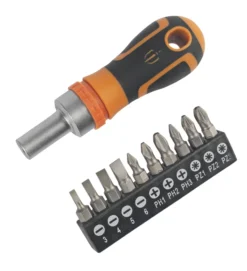 Magnusson Ratchet Screwdriver & Bit Set 11 Pieces