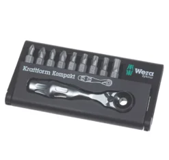 Wera Zyklop Interchangeable Bit-Check KK 10 Zyklop Mini 1 Ratchet Screwdriver Bit Set 10 Pieces