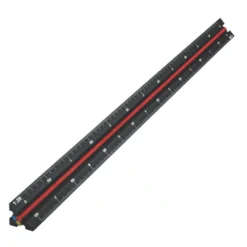 Faithfull Tri-Scale Engineer Ruler 11 3/4" (300mm)