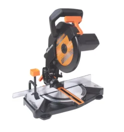 Evolution R210CMS 210mm Electric Single-Bevel Multi Material Compound Mitre Saw 220-240V