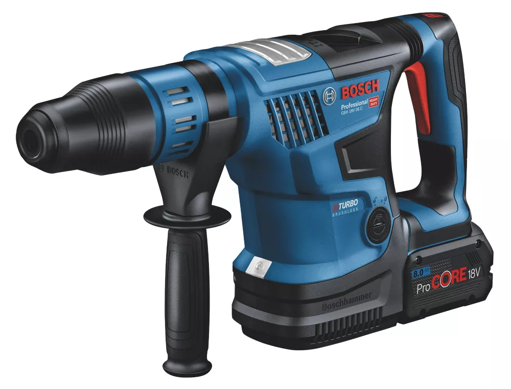 Bosch GBH 18V-36 C 6.6kg 18V 2 X 8.0Ah Li-Ion ProCORE Brushless Cordless BITURBO SDS Max Rotary Hammer 3 Bosch GBH 18V-36 C 6.6kg 18V 2 X 8.0Ah Li-Ion ProCORE Brushless Cordless BITURBO SDS Max Rotary Hammer