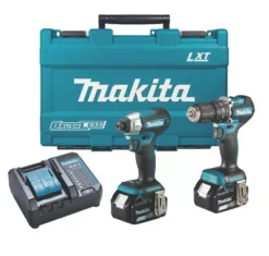 Makita DLX2414F01 18V 2 X 3.0Ah Li-Ion LXT Brushless Cordless Twin Kit