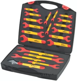 Wiha Single Open-Ended Electrical Insulated Spanner Set 20 Pieces