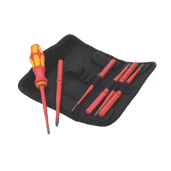 Wera WeKraftform Kompakt VDE 7 Extra Slim 1 Mixed Interchangeable VDE Insulated Screwdriver Set 7 Pieces