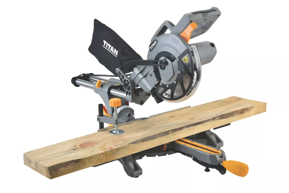 Titan TTB794MSW 210mm Electric Single-Bevel Sliding Sliding Mitre Saw 240V 4 Titan TTB794MSW 210mm Electric Single-Bevel Sliding Sliding Mitre Saw 240V - Image 2