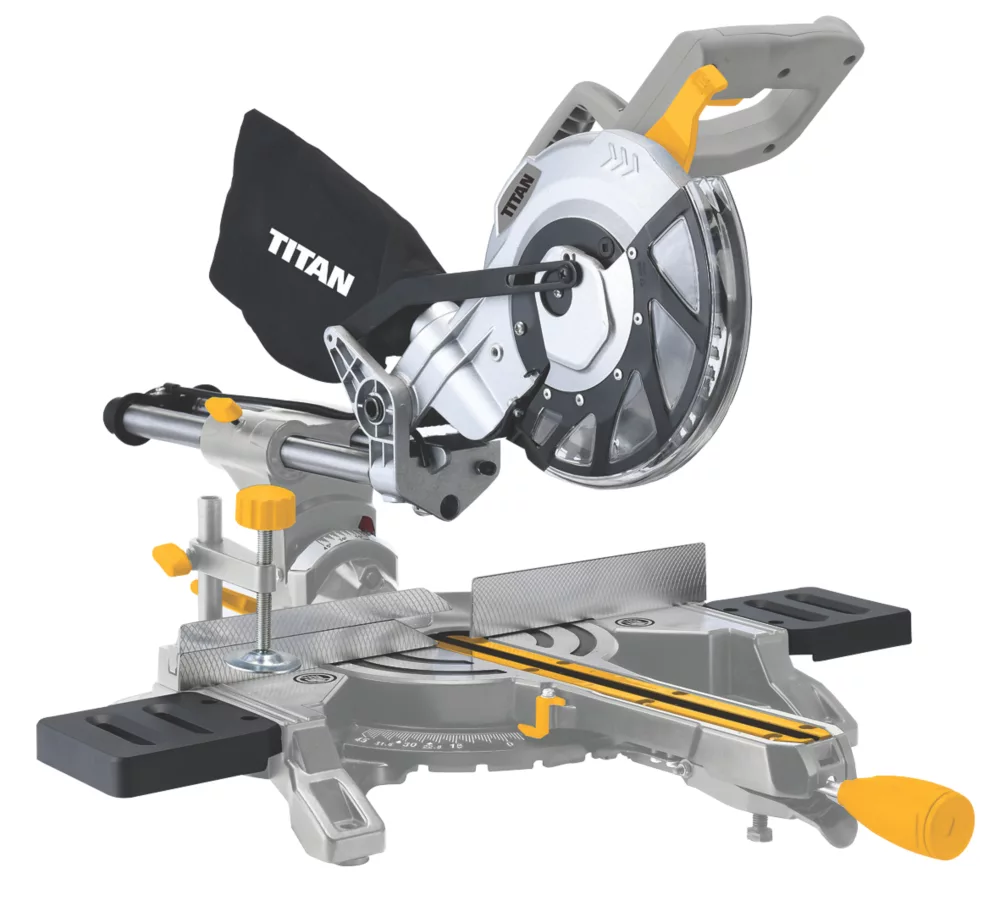 Titan TTB794MSW 210mm Electric Single-Bevel Sliding Sliding Mitre Saw 240V 3 Titan TTB794MSW 210mm Electric Single-Bevel Sliding Sliding Mitre Saw 240V