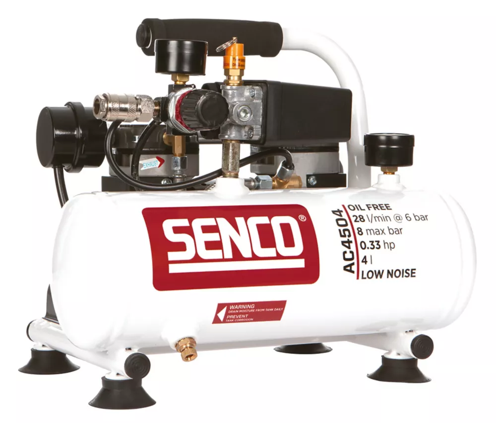 Senco AC4504 4Ltr Brushless Electric Low Noise Compressor 110V