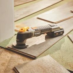 Titan TTI882MLT 18V 1 X 2.0Ah Li-Ion TXP Cordless Multi-Tool -Premium Tools 902PV A4