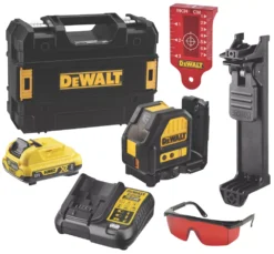 DeWalt DCE088D1R-GB 12V 1 X 2.0Ah Li-Ion XR Red Self-Levelling Cross-Line Laser Level -Premium Tools 911KJ A3