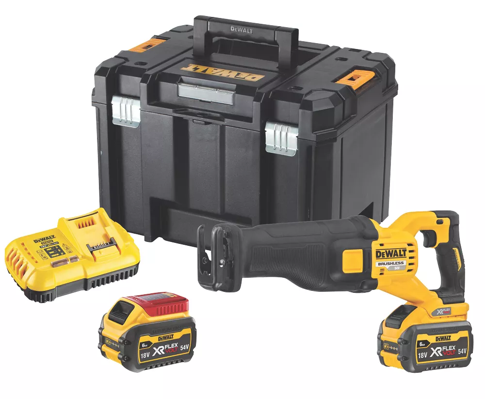 DeWalt DCS389T2-GB 54V 2 X 6.0Ah Li-Ion XR FlexVolt Brushless Cordless Reciprocating Saw 4 DeWalt DCS389T2-GB 54V 2 X 6.0Ah Li-Ion XR FlexVolt Brushless Cordless Reciprocating Saw - Image 2