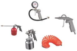 Zipper ZI-COM100-2V5 97Ltr Brushless Electric Twin Cylinder Air Compressor With 5 Piece Air Tool Kit 230V -Premium Tools 966RV A2