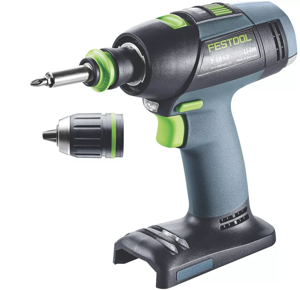 Festool T18+3 18V Li-Ion Brushless Cordless Drill Driver - Bare 3 Festool T18+3 18V Li-Ion Brushless Cordless Drill Driver - Bare