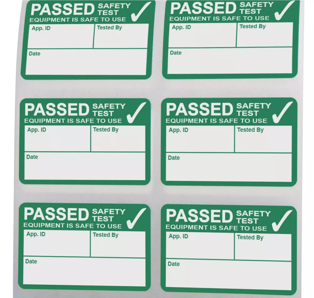 Kewtech Pass Test Labels 500 Pack 4 Kewtech Pass Test Labels 500 Pack - Image 2